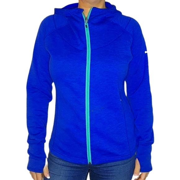 Avalanche Size Medium Fleece Lined Full Zip Hooded Jacket Blue - Picture 1 of 5